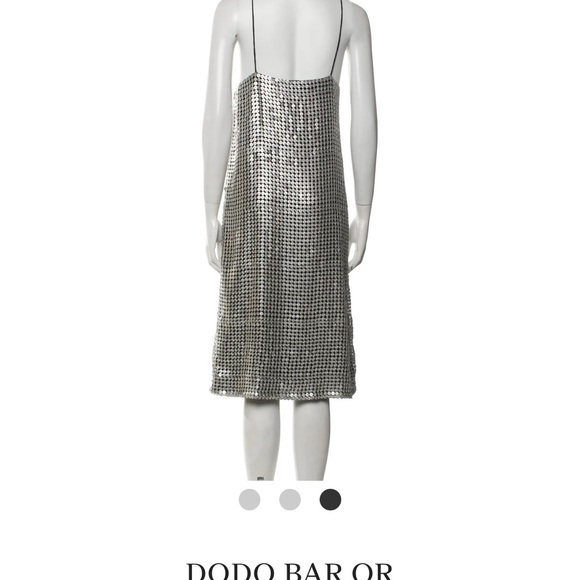 DODO BAR OR Sequin Square Neckline Midi Length Dress - Picture 3 of 3